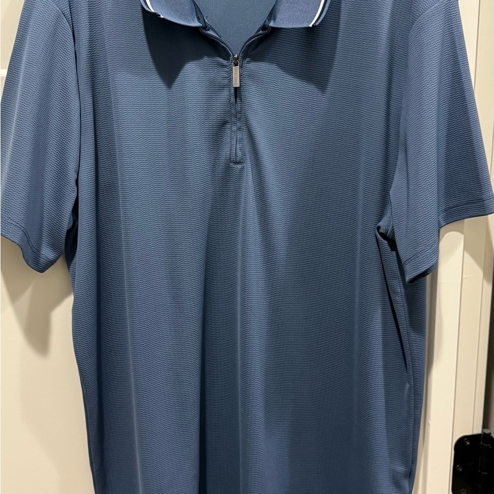 Perry Ellis Blue Performance Polo Shirt size XL